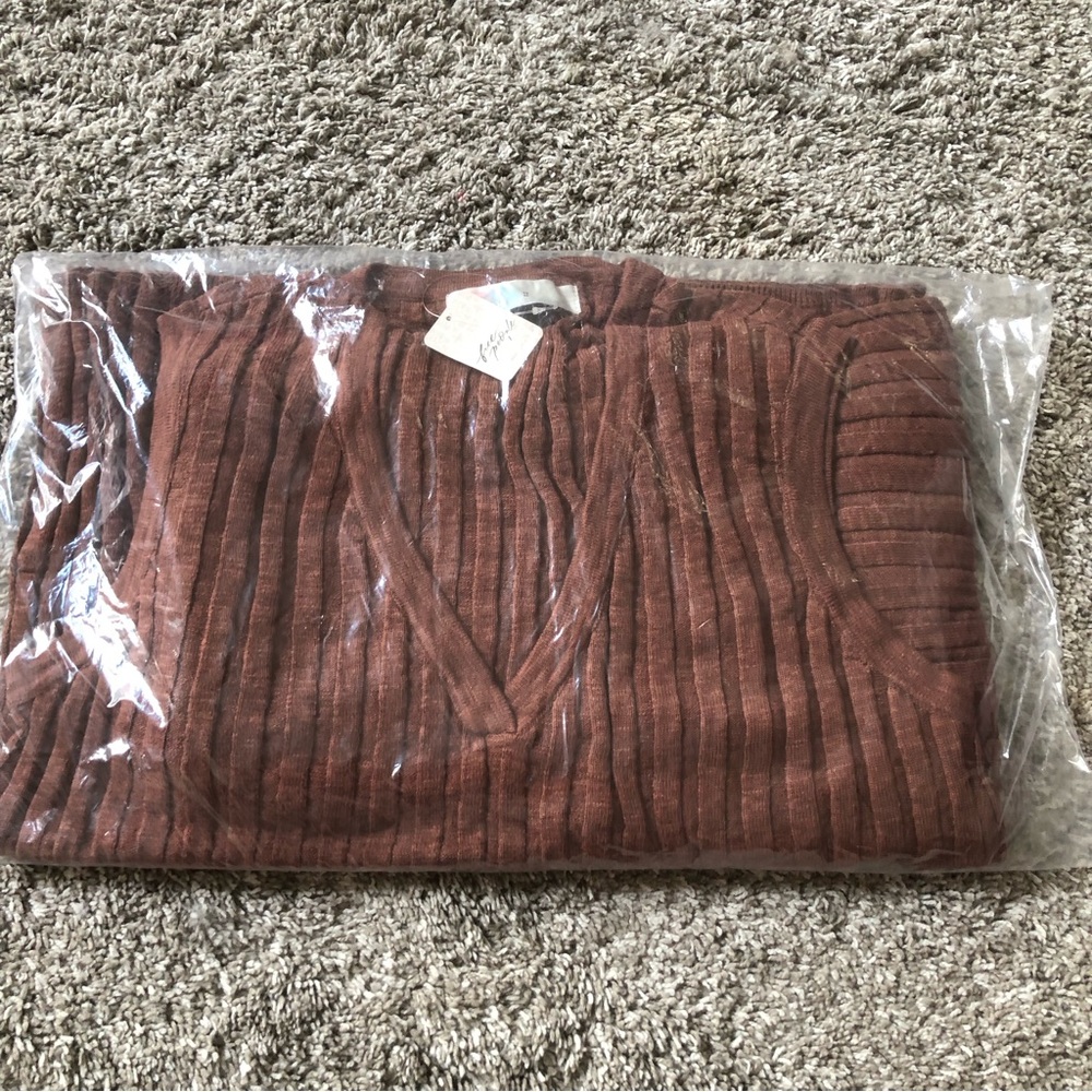 NWT Free People Veda Sweater Set - Brown Burst - Picture 3 of 4